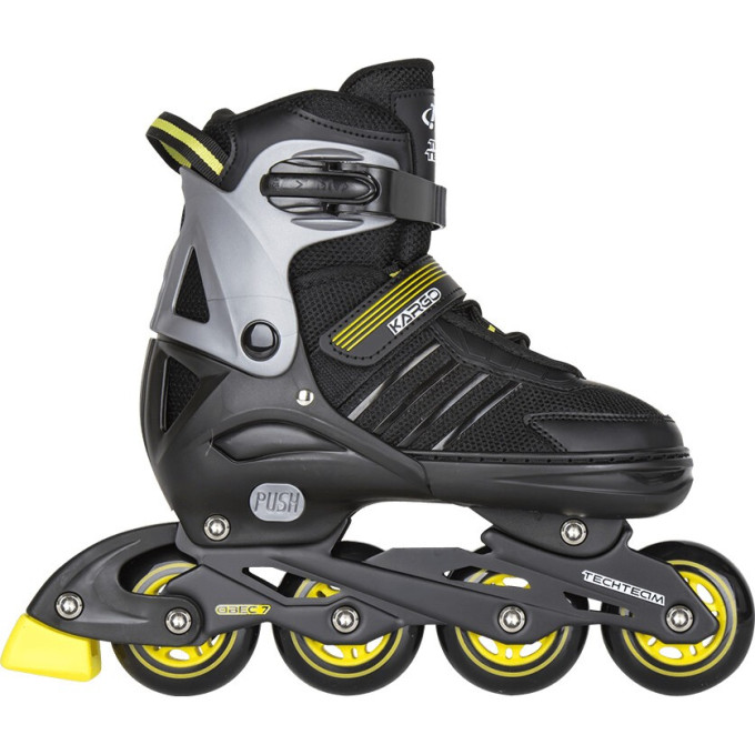 Ролики TECH TEAM KARGO 2021 черные, размер 35-38 NN004074